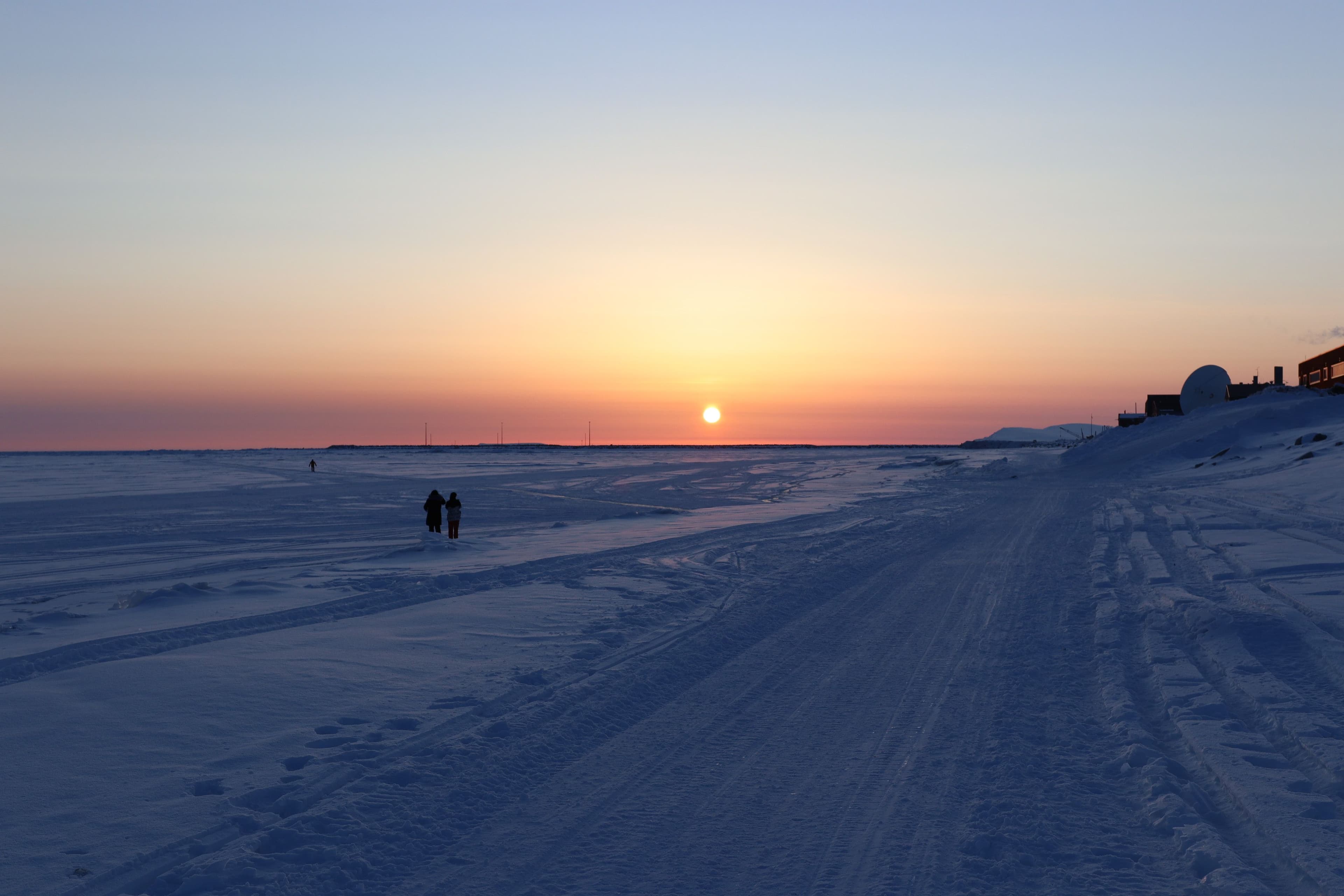 Frozen sunset