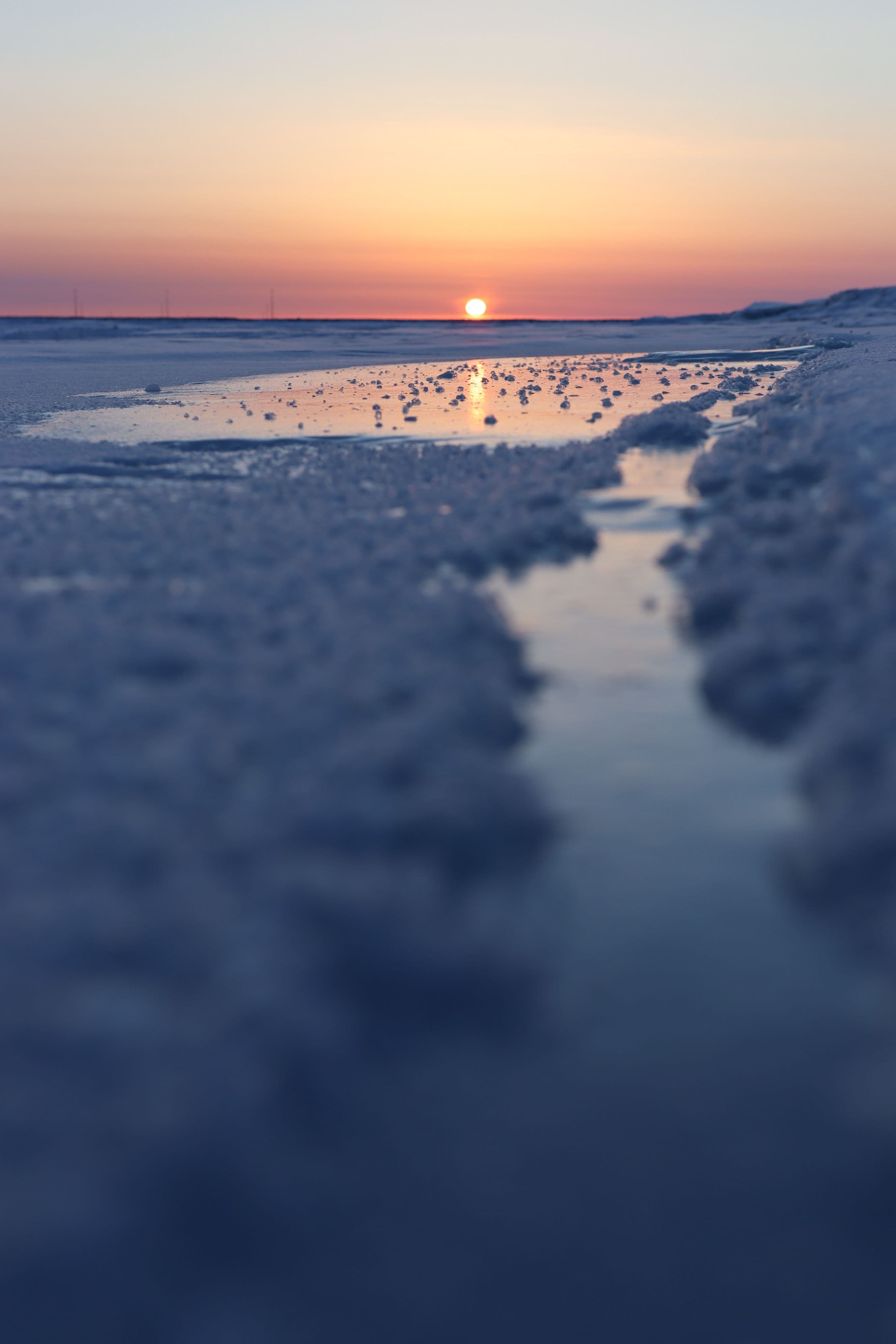 A frozen sea